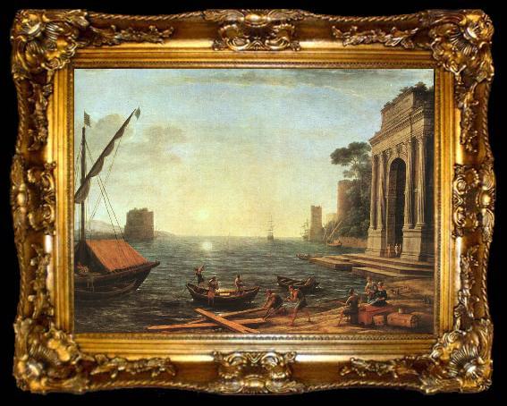 framed  Claude Lorrain A Seaport, ta009-2